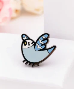 Pusheen Pins & Keychains>Bo the Parakeet Pin