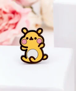 Pusheen Pins & Keychains>Cheek the Hamster Pin