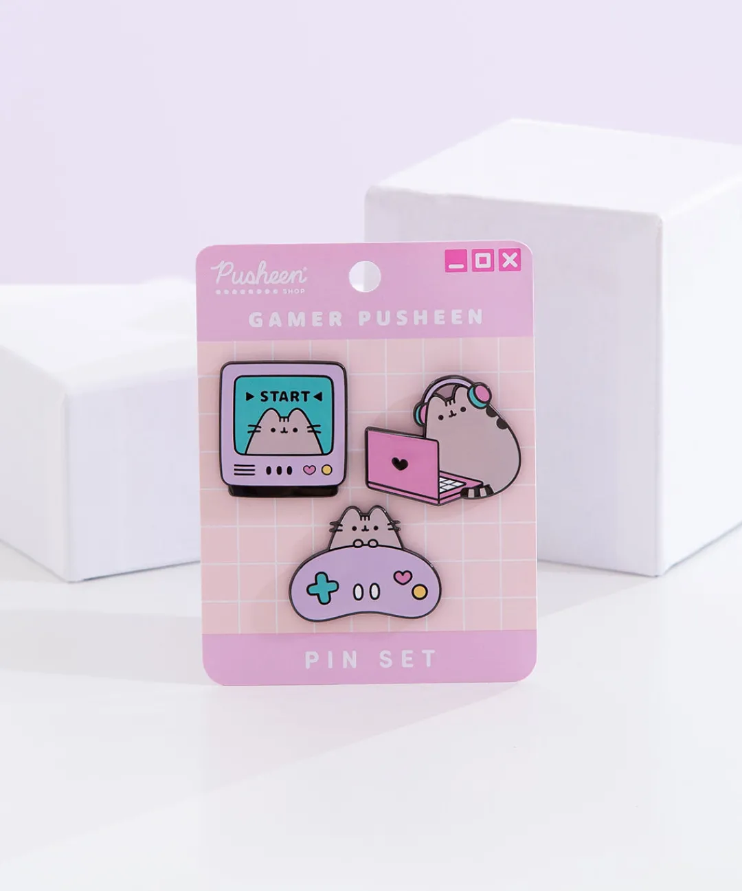 Pusheen Pins & Keychains|Gaming>Gaming Pin Set