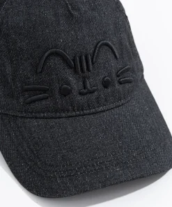 Pusheen Guys & Unisex|Hats & Caps>Black Denim Cap