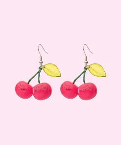 Pusheen Fruits|Jewelry>Fruits Cherry Dangle Earrings