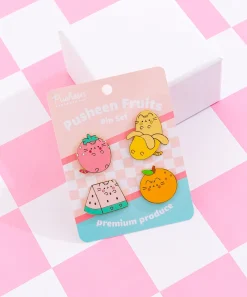 Pusheen Pins & Keychains|Fruits>Fruits Pin Set