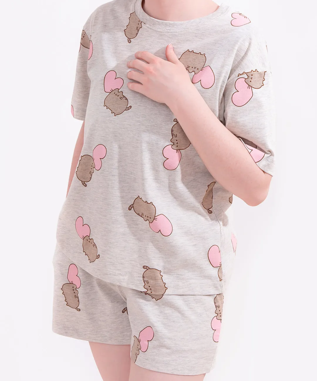Pusheen Ladies|Lounge & Sleep>Hearts Pajama Set