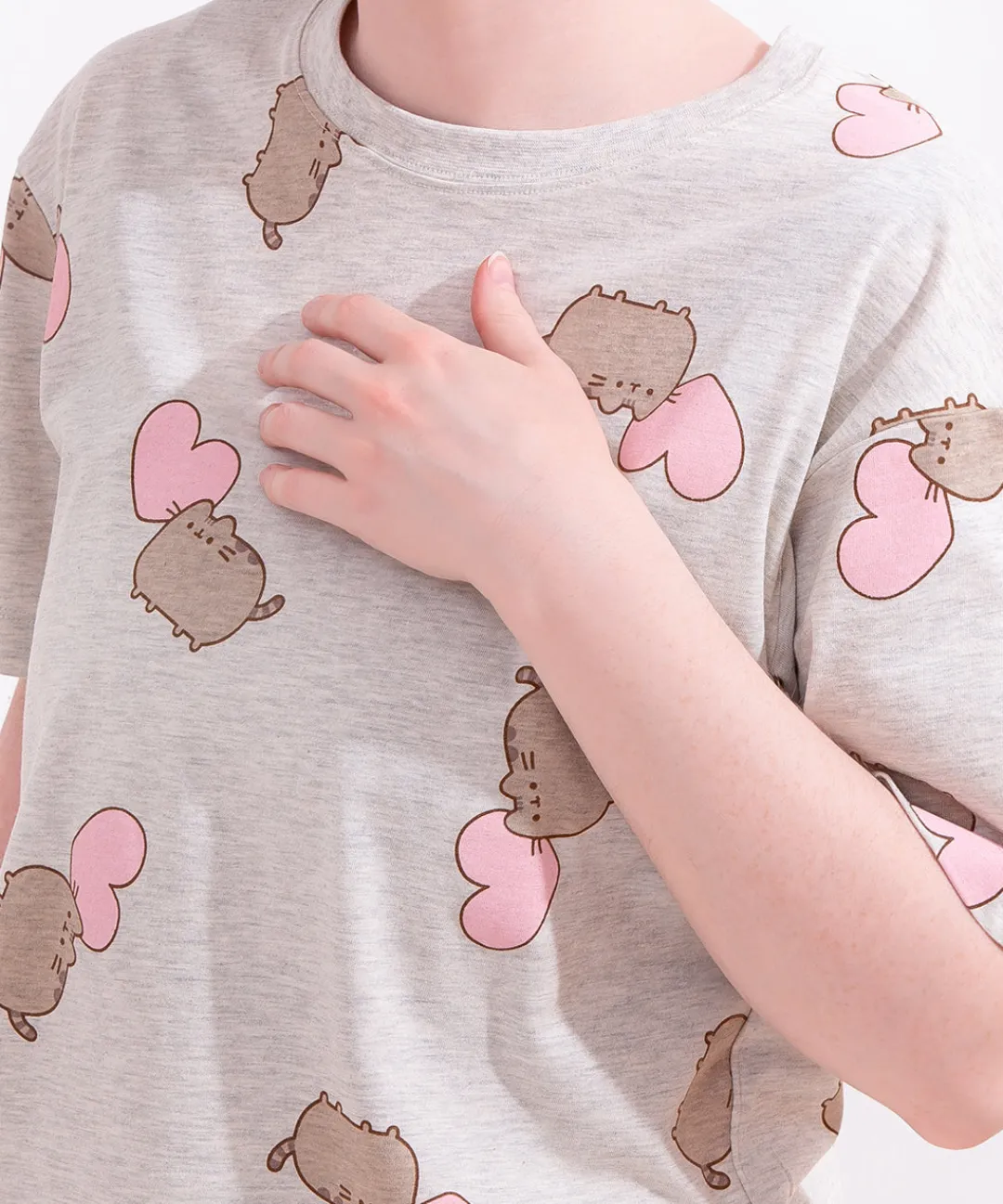 Pusheen Ladies|Lounge & Sleep>Hearts Pajama Set