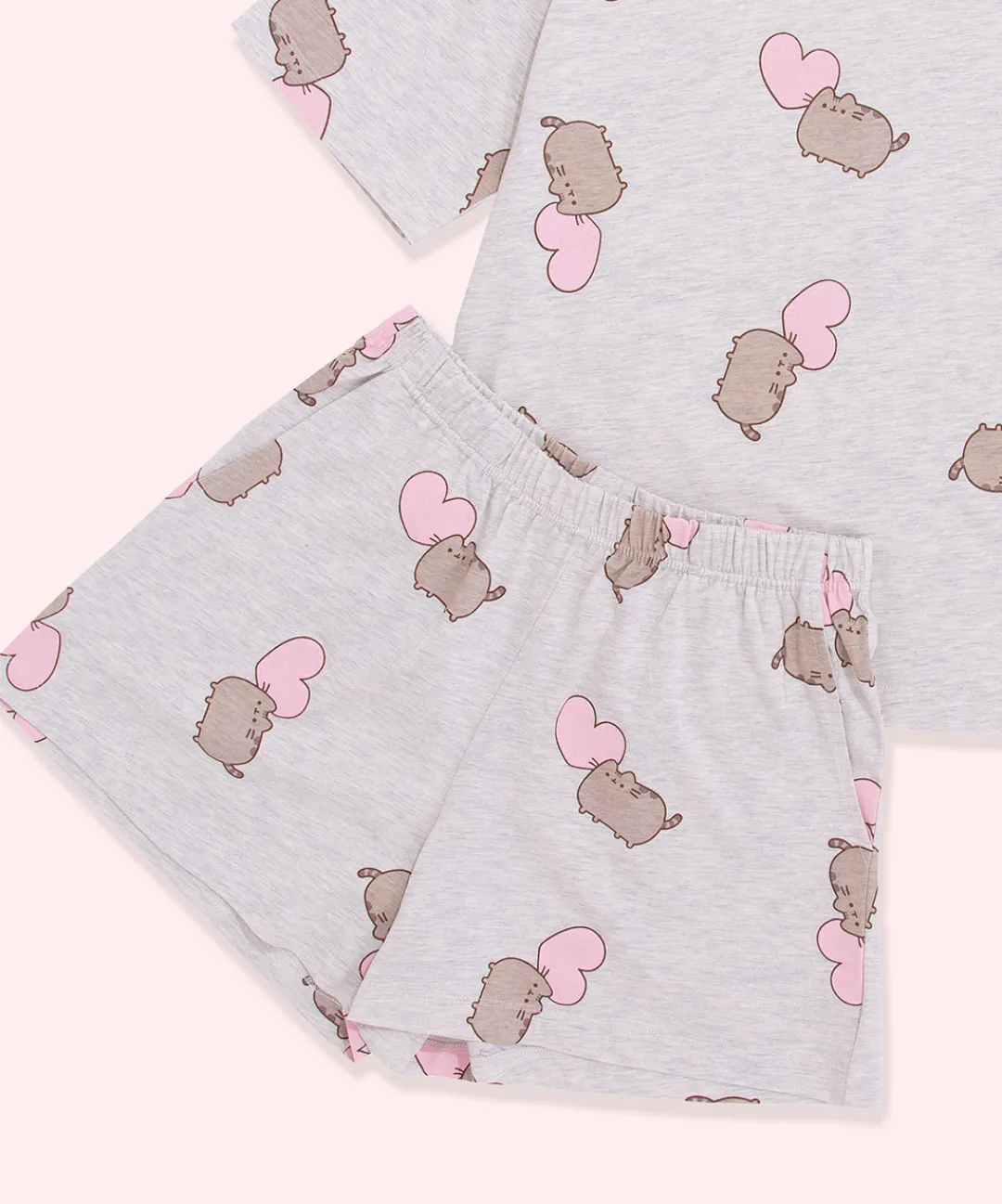 Pusheen Ladies|Lounge & Sleep>Hearts Pajama Set