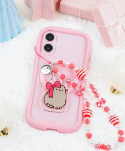 Pusheen Office & Tech>Holiday Beaded Phone Charm