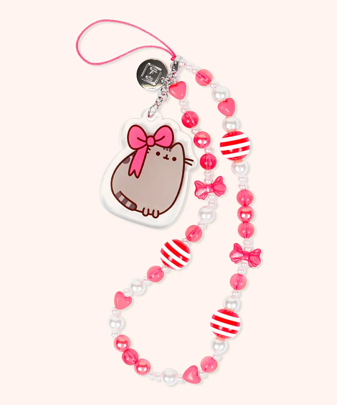 Pusheen Office & Tech>Holiday Beaded Phone Charm