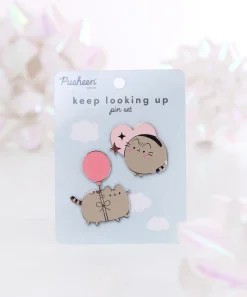Pusheen Pins & Keychains>Keep Looking Up Pin Set