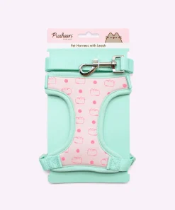 Pusheen Kitchen & Pet>Pink & Mint Pet Harness & Leash Set