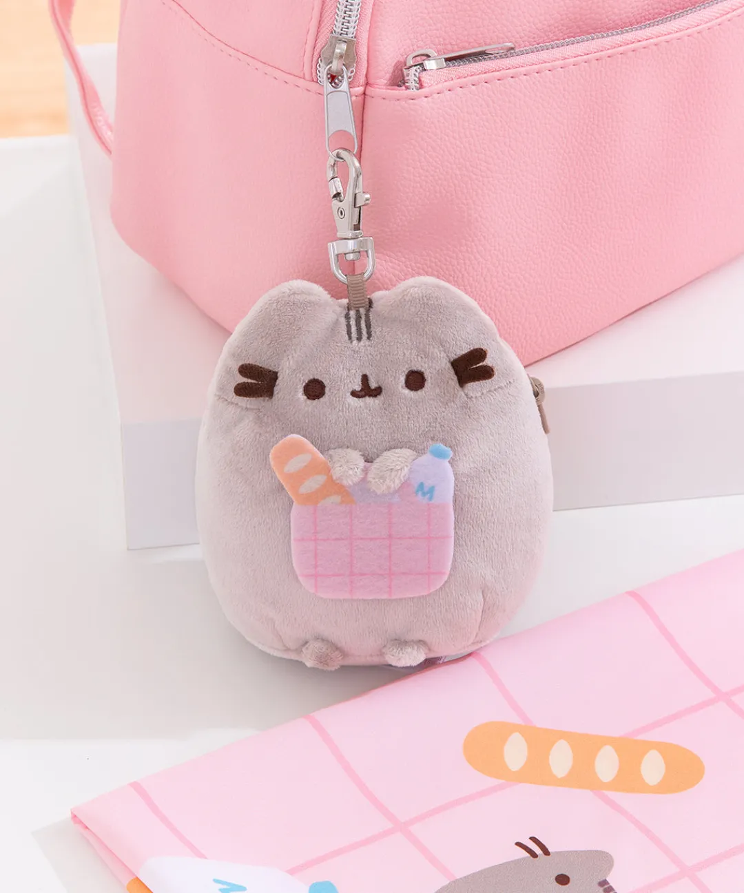 Pusheen Plush & Squisheens|Bags & Cases>Reusable Bag Keychain Plush