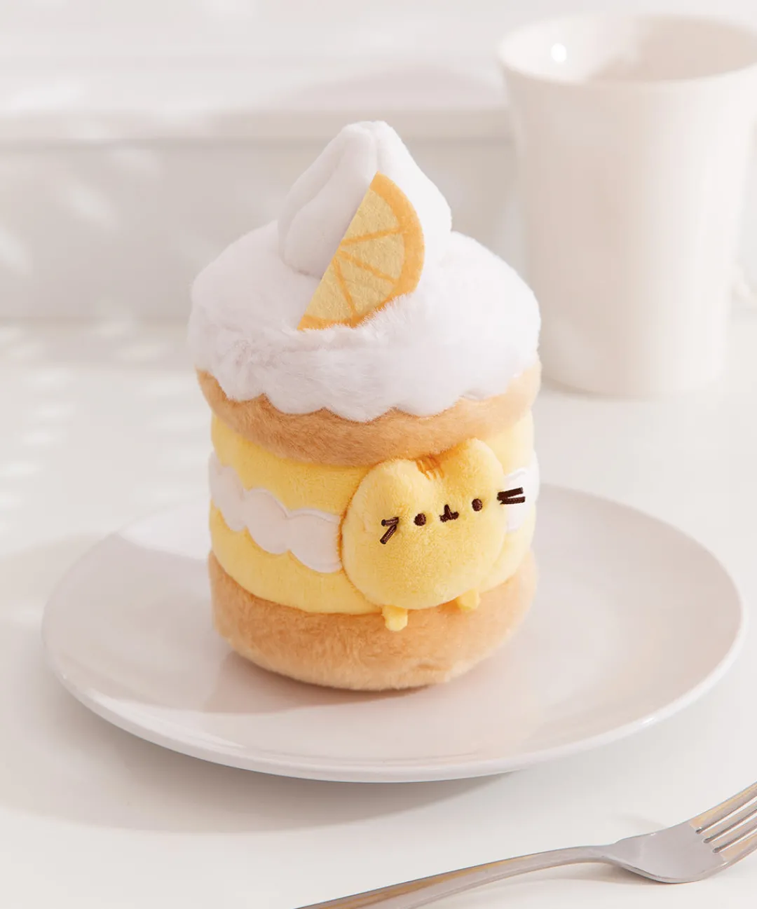 Pusheen Plush & Squisheens|Sweets>Sweets Lemon Cake Plush 2-pc Environment