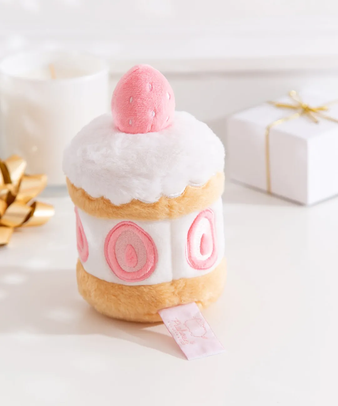 Pusheen Plush & Squisheens|Sweets>Sweets Strawberry Cake Plush 2-pc Environment