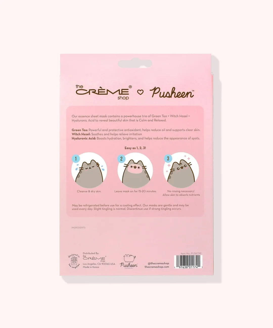 Pusheen Bed & Bath|Beauty & Skincare>The Crème Shop x Holiday Sheet Masks - 3-pack