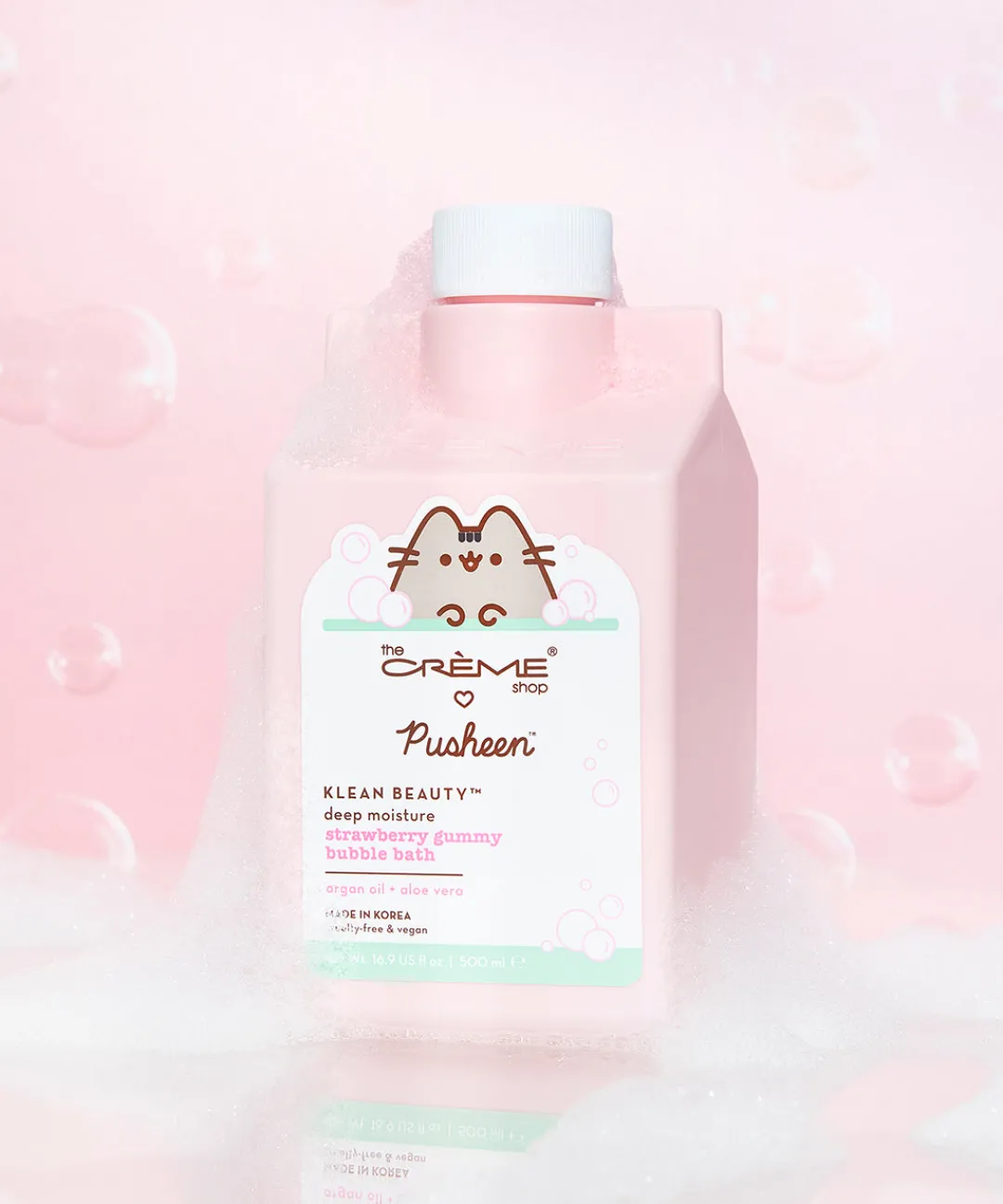 Pusheen Bed & Bath|Beauty & Skincare>The Crème Shop x Strawberry Gummy Bubble Bath