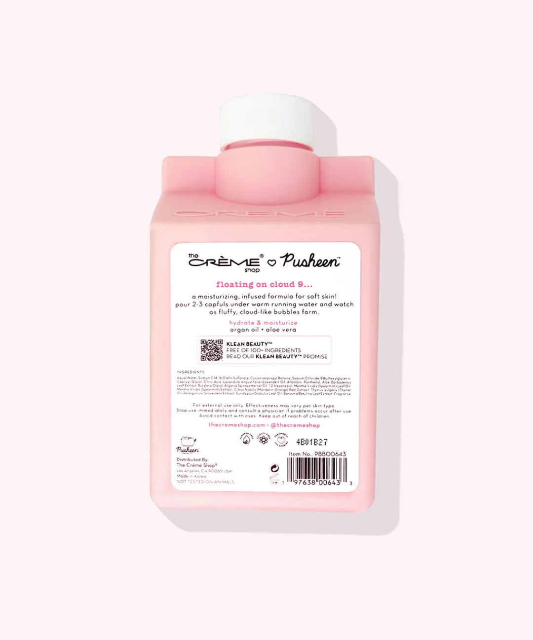Pusheen Bed & Bath|Beauty & Skincare>The Crème Shop x Strawberry Gummy Bubble Bath