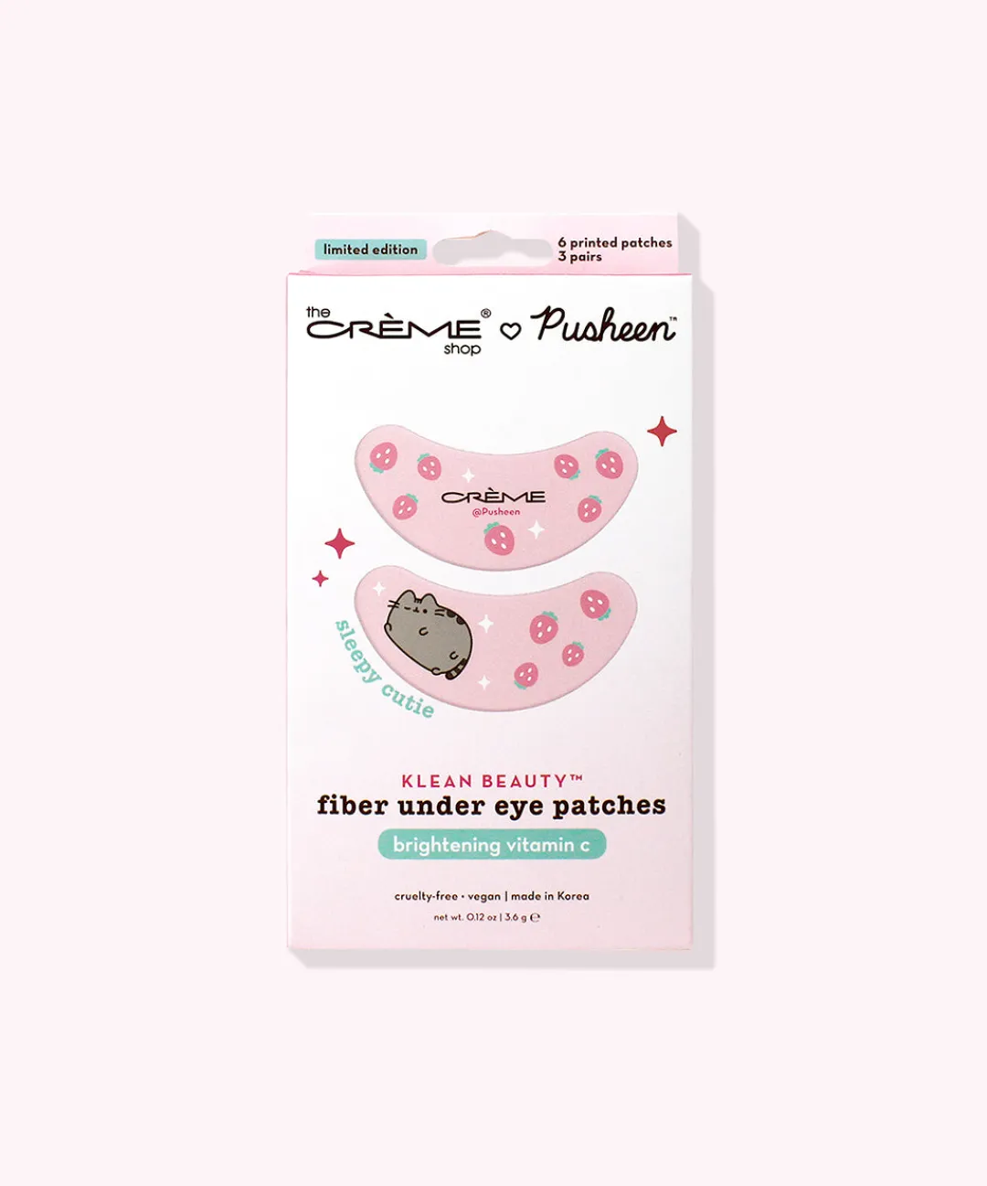 Pusheen Bed & Bath|Beauty & Skincare>The Crème Shop x Under Eye Patches - 3-pack
