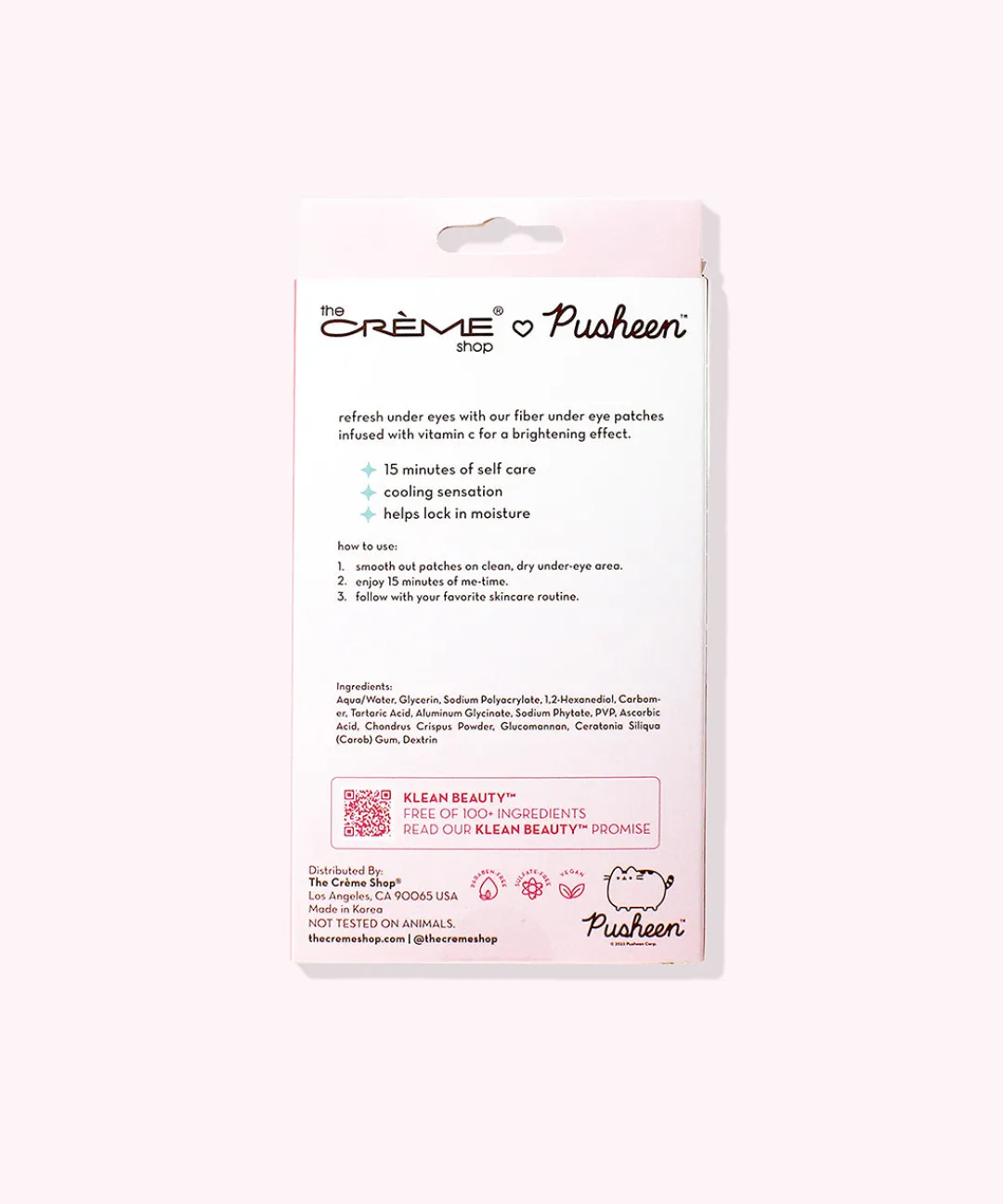 Pusheen Bed & Bath|Beauty & Skincare>The Crème Shop x Under Eye Patches - 3-pack