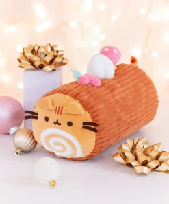 Pusheen Plush & Squisheens>Yule Log Plush