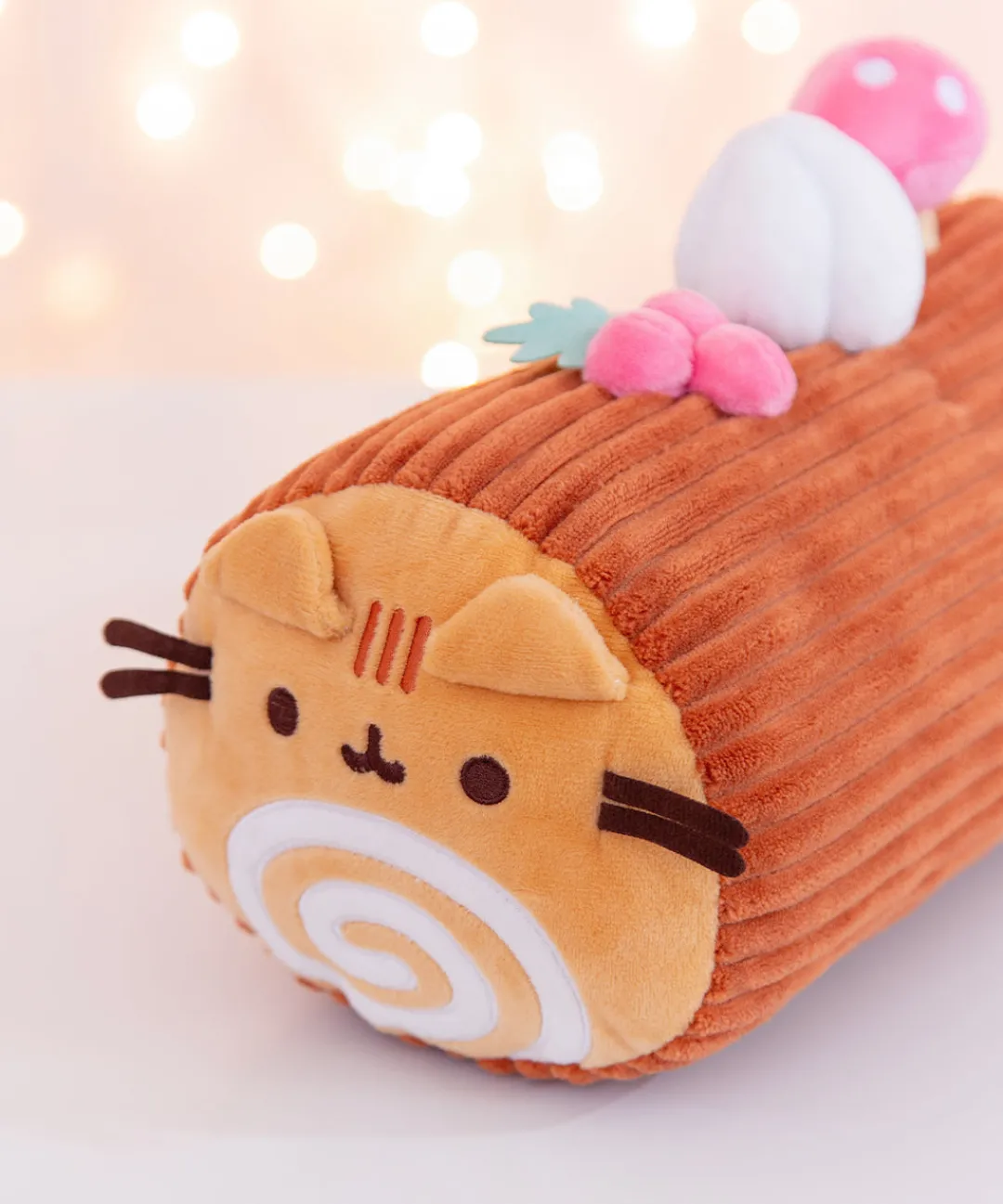Pusheen Plush & Squisheens>Yule Log Plush